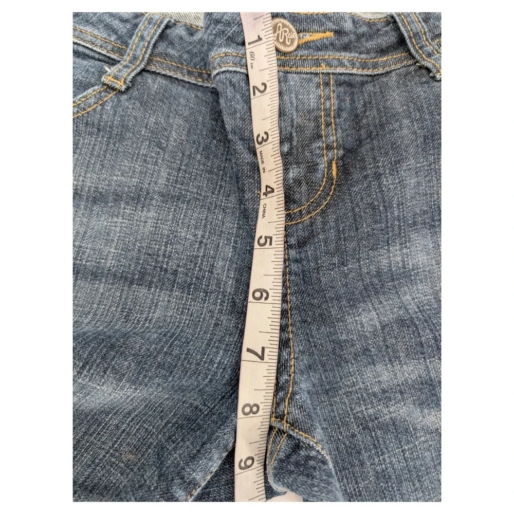 American Rag 90s Y2K Denim Bermuda Shorts Womens 7 Blue Flap Pocket Jorts Skater